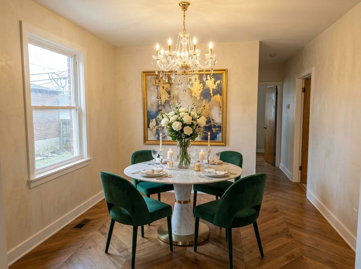 AI redesigned Elegant Dining Revival by Deqor