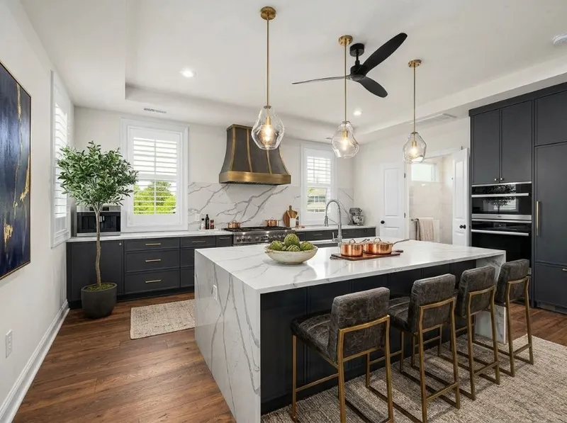 AI redesigned Empty Room to Luxury Kitchen by Deqor